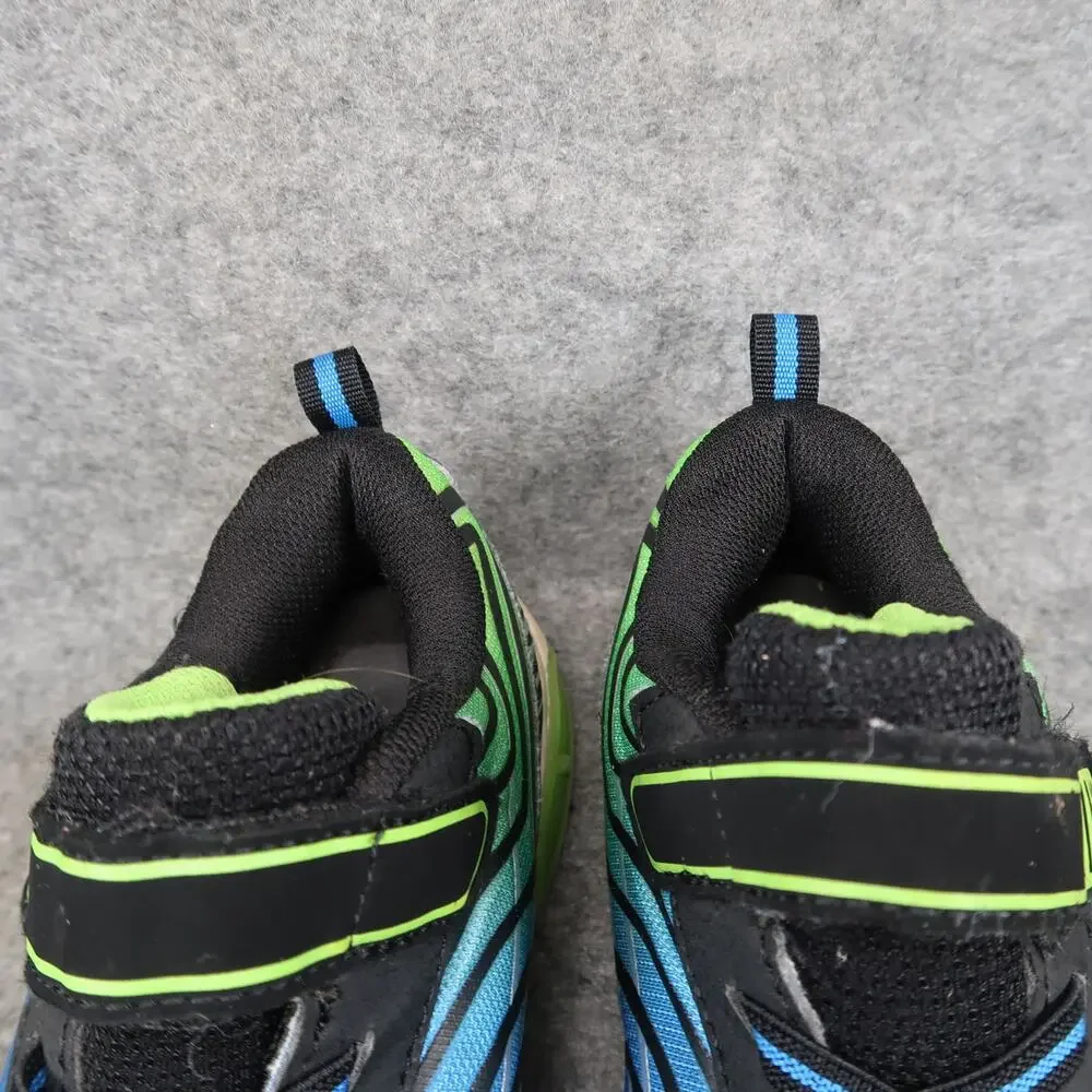Athletic Works Shoes Kids 2 Sneakers Casual Easy On Blue Green Boys Play School
